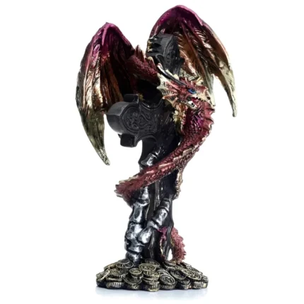 Estátua Dragão Guardião Celta em resina