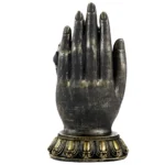 Estátua Ganesha na Mão com representação de Ganesha em detalhe