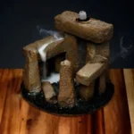 Queimador de Incenso Refluxo Círculo de Pedras