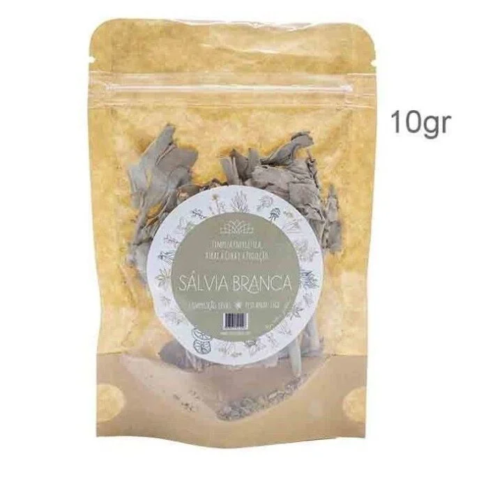 Sálvia Branca - Folhas 10 gr
