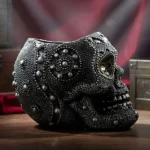 Caveira Decorativa Porta Velas