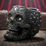 Caveira Decorativa Porta Velas