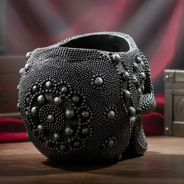 Caveira Porta-Velas Decorativa espaço para vela