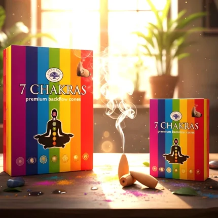 Cones de Incenso Refluxo 7 Chakras – Equilíbrio Energético