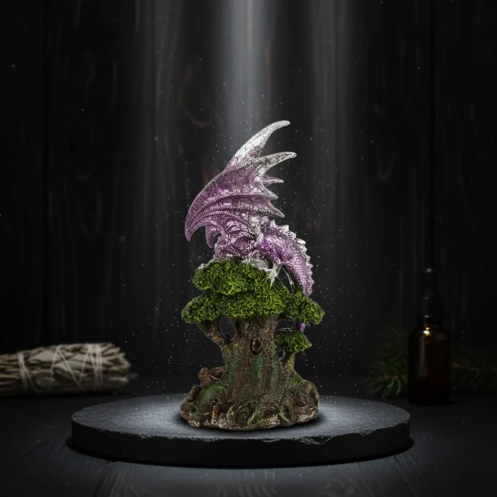 Estátua Mãe Dragão Árvore da Vida Led