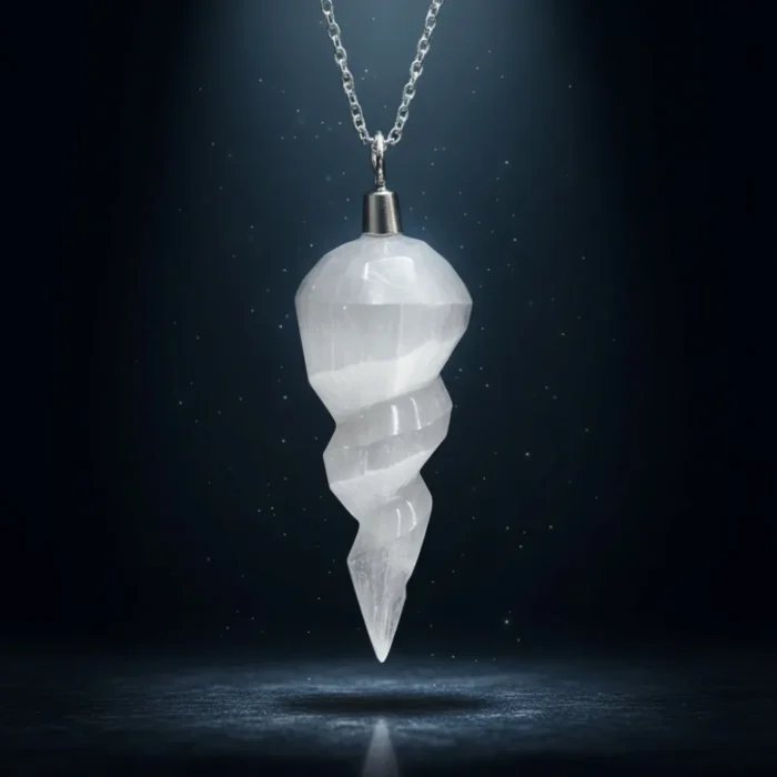 Pendente Espiral de Selenita