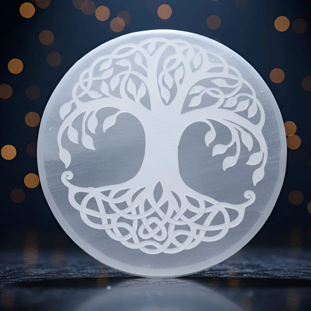 selenita1 Porta Incenso de Selenita