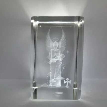 Anjo c/Bebé 3D Laser