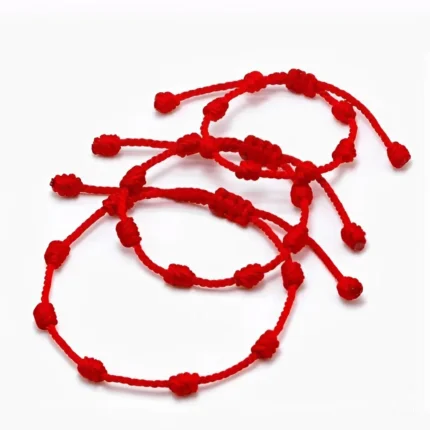 pulseira dos 7 nós vermelha amuleto de proteção espiritual 1