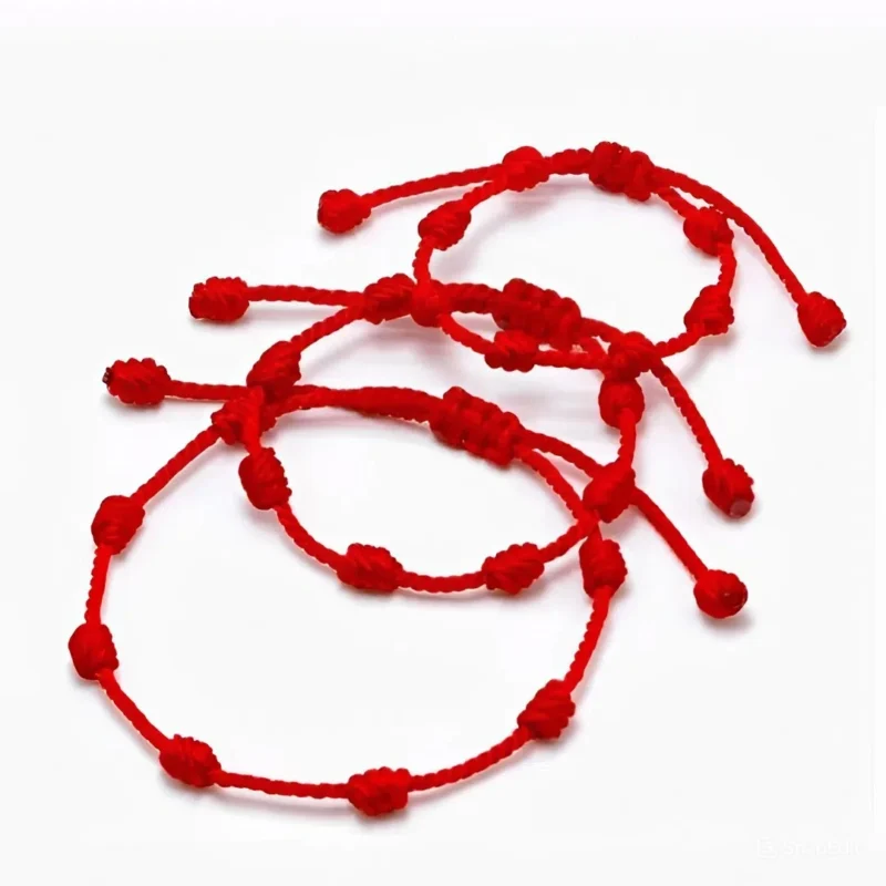 pulseira dos 7 nós vermelha amuleto de proteção espiritual 1
