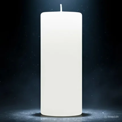 Vela Votiva 7 Dias Branca Luz, Fé e Proteção Espiritua