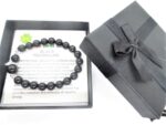 Pulseira de Turmalina Negra com Anjo