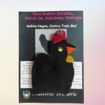 Boneco de Pano Vodu Galinha Preta Contra todo o Mal