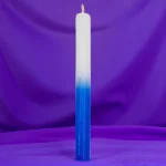 Vela Branca e Azul 15cm