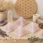 Pirâmide de Quartzo Rosa | Amor Harmonia e Equilíbrio
