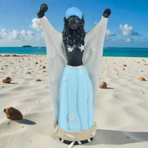 Estátua de Iemanjá 10cm - Proteção, Luz e Harmonia