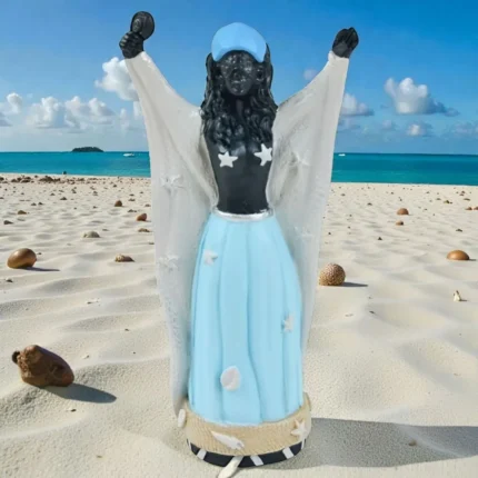 Estátua de Iemanjá 10cm - Proteção, Luz e Harmonia