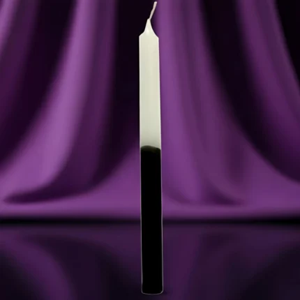 Vela Branca e Preta 15cm – Limpeza e Proteção