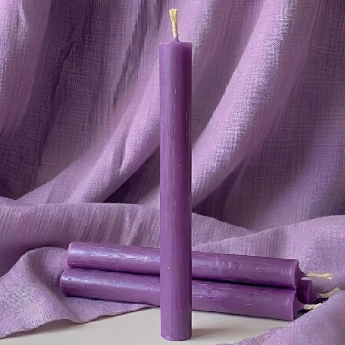 Vela Lilás 15 cm para Uso Espiritual