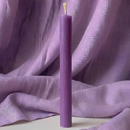Vela Lilás 15 cm para Uso Espiritual e Decorativo