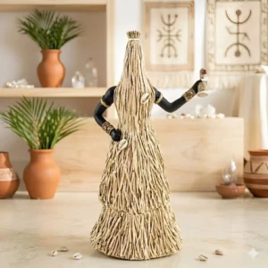 Estátua Omulu Obaluaê Decoração Espiritual e Tradicional