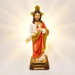 Estátua Sagrado Coração de Jesus em resina