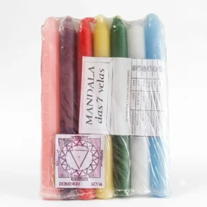 Mandala das 7 Velas – Chakras, Cores e Pedidos Espirituais