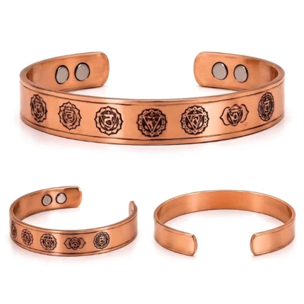Pulseira de Cobre 7 Chakras Magnética