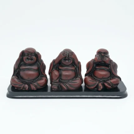 Conjunto Três Budas Sábios - Vermelho