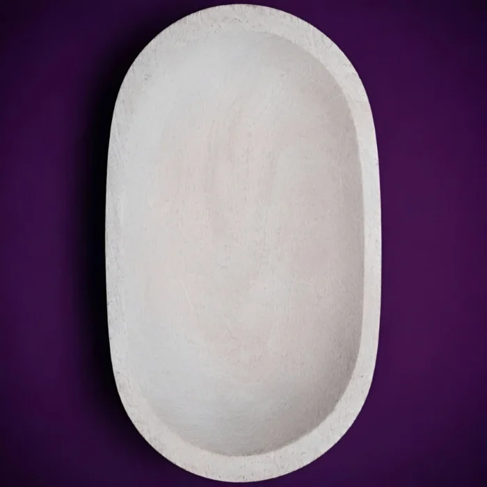 Gamela de Madeira Oval Extra Grande para decoração