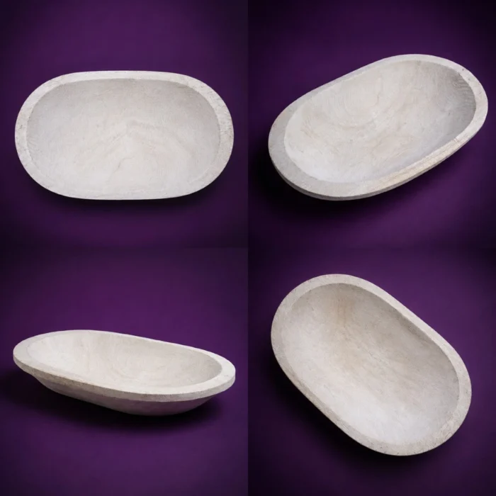 Gamela de Madeira Oval decorativa