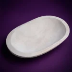 Gamela de Madeira Oval em madeira natural
