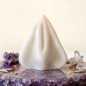 Vela Vagina Branca para Rituais em cera