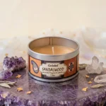 Vela Aromática de Sândalo Goloka com aroma amadeirado